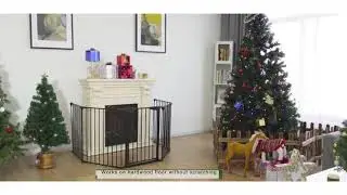 Costzon Fireplace Fence Baby Safety Fence Hearth Gate BBQ Metal Fire Gate Pet Dog Cat Christ Reviews