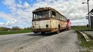 Skoda 9tr part 3  - Abandoned trolleybus on the road