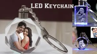 एल.ई. डी. कीचेन Led Key chain tutorial.  Crystal Key chain Printing process by Alok Sublimation Tech