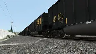 CSX SD80MAC and AC600CW coal train