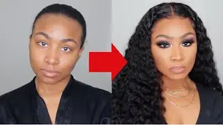 2 HOUR GLAM HAIR & MAKEUP TRANSFORMATION *glow up* FT. DSOAR HAIR | Kathryn Bedell