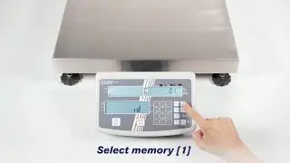 Industrial counting scale with convenient decimal keypad for easy data entry | KERN IFS