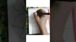 Unique flower#pen art#shorts #youtubeshorts