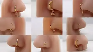 Gold Daily wear nose ring design 2025 latest gold nose pin design |