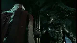 Azrael and batman dap eachother up (good ending!)
