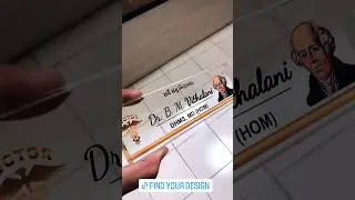 OOCLAS Custom desk nameplates for Doctor, Chartered Accountant, Advocate, government employee