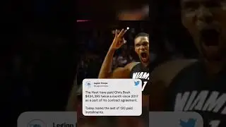 Chris Bosh has been getting over $400K TWICE a month since 2017 from the Heat 😳 💰 🔥