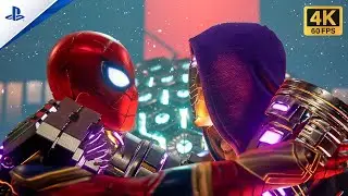 *NEW* MCU Iron Spider-Man vs Tinkerer | *BOSS* Fight | All Cutscenes | What if in The Spider-Verse