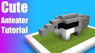 CUTEST MINECRAFT STATUES #22 | Anteater Tutorial