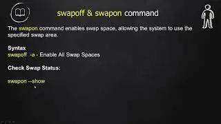 swap off and swap on Linux Commands Part- 68 #linux  #networking  #linuxadministration  #firewall