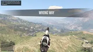 GtaV epic long-distance glide precision stunt!