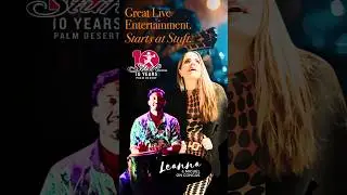 Leanna & Miguel Live - Stuft Pizza Bar & Grill, Palm Desert, CA!  www.leannalive.com