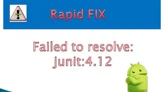 Failed to resolve: junit:junit:4.12