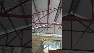 community hall in Hilly area/Truss & GI sheet shed #shorts