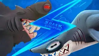 DARKHAMMER VS GREAT HAMMERHEAD SHARK - Hungry Shark Evolution VS Hungry Shark World