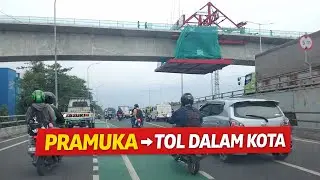 Jalan Pramuka ke Tol Dalam Kota Jakarta Masuk GT Rawamangun