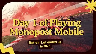 Monopost Bahrain Gameplay Day 1 | Pushing Hard, DNF, Last Place Drama!