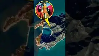 Игра в Кальмара на Гугл Карте 🌎 #210 #shorts #googleearth #тайныземли