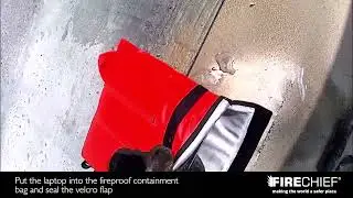 Firechief Lithium-ion battery fire containment kit demo
