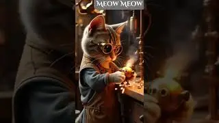 🔧 Steampunk Inventor Cat: The Genius of Gears 🐱⚙️ #cat #cutecats #viralcats #meowmoe #kittyparty