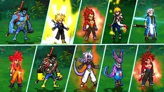 All Transformations ANIME WAR SUPER 2 MUGEN ツ Smash Dr&oslash;iid / Forms - MUGEN