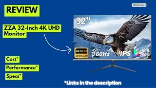 Обзор 32-дюймового 4K UHD-монитора ZZA (2025) с IPS, AMD FreeSync, 100% sRGB, настройками для игр...