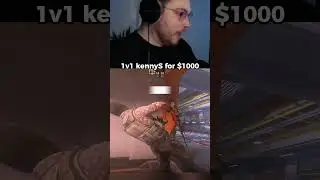 Играю с kennyS 1 на 1 за 1000 долларов 😳