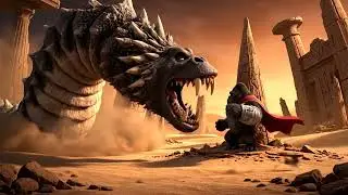 Kingkong vs giant earthworm-Victor kingkong and Zippy kitten
