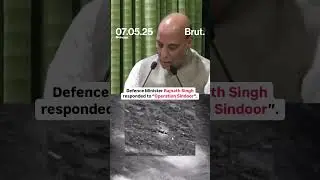Defence Minister Rajnath Singh responded after India struck nine terror camps in Pakistan on May 7.