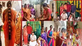 మరిదిగారి పెళ్ళికి వదినే పెళ్ళి పెద్ద|మా చిన్నమ్మాయి ఇంట్లో పెళ్ళి సందడి ప్రారంభం|పందిరిరాట పేరంటం|