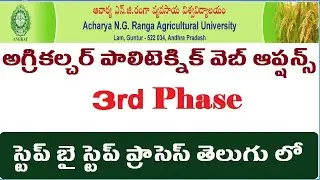 angrau, agriculture polytechnic weboptions 2021, angrau 3rd phase web options 2021, kings edu tech