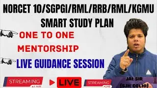 NORCET 10 //sgpgi //kgmu // RML //smart study plan