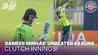 Sameer Minhas&rsquo; UNBEATEN 69 RUNS 🔥 | BAN U-19 vs PAK U-19 | U19 Asia Cup 2025 | SF-2 | ZI1J