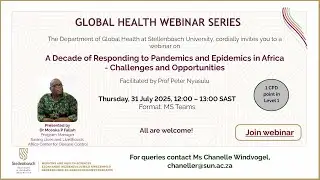 A Decade of Pandemics in Africa: Lessons, Challenges & Opportunities | Dr Mosoka Fallah | Africa CDC
