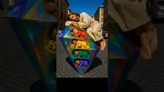 Jesus Blessings 🌈👶😇✨ &mdash; Rainbow Babies Dash From Diamond Bookshelf to Golden Bed! 🏛️🛏️#jesus #shorts