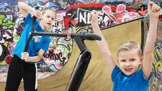 Alone in the Skatepark kickbike | Hangaren Link&ouml;ping | Climbing Center