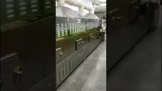 High efficiency tunnel microwave paper tube drying machine