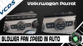 BLOWER FAN INTENSITY IN AUTO MODE | VOLKSWAGEN PASSAT B8 | VCDS CODING