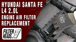 How to Replace Engine Air Filter 2020 Hyundai Santa Fe L4 2.0L | TA39155, AF5245