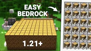 Easiest Wood Farm 1.21+ Bedrock | Easy Build |