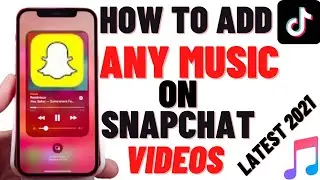 Как сделать видео для Snapchat с фоновой музыкой! Как добавить музыку из TikTok в Snapchat! После...