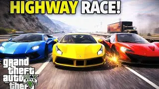 Race with super Cars on highway gta5 WATCH NOW