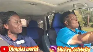 Put my foot on my Jamaican mom dashboard to see her reaction (funny)