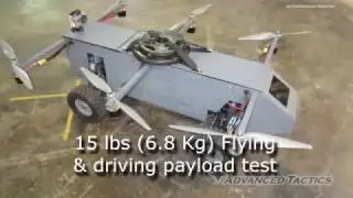 Panther transformer drone that can maneuver in air and land