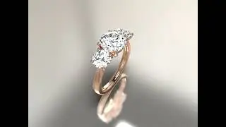 18ct Rose Gold Olivia Trilogy Engagement Ring | Daniel Christopher Jewellery | dcjewellery.com