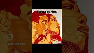 Sketch vs Final #drawing #portrait #art #marker #sketch