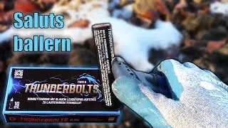 Saluts am Silvester Nachmittag! Thunderbolts | PyroMoe