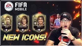 FIFA MOBILE 18 ICON BUNDLE OPENING!! 3 NEW ICONS DECO,PUYOL, GULLIT!!