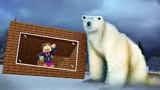 SOBREVIVI AO  ICE BEAR 2026 no MINECRAFT! (o bizarro urso polar do futuro)