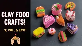 DIY Miniature Clay Food So Cute! 🍔🍰 (Step-by-Step Tutorial) 